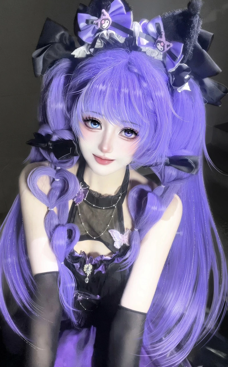 Hình ảnh tạo dáng nghệ thuật cosplay Kurumi xinh