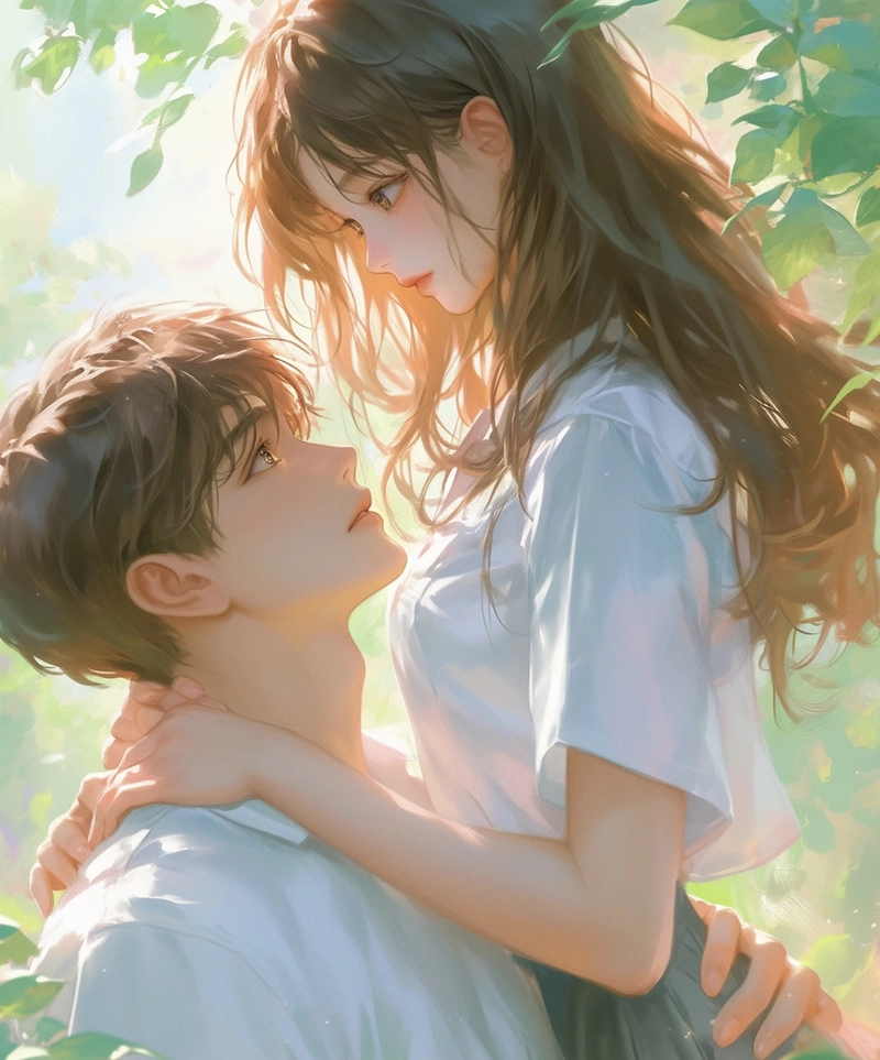 Hình anime cặp đôi dễ thương đầy cảm xúc