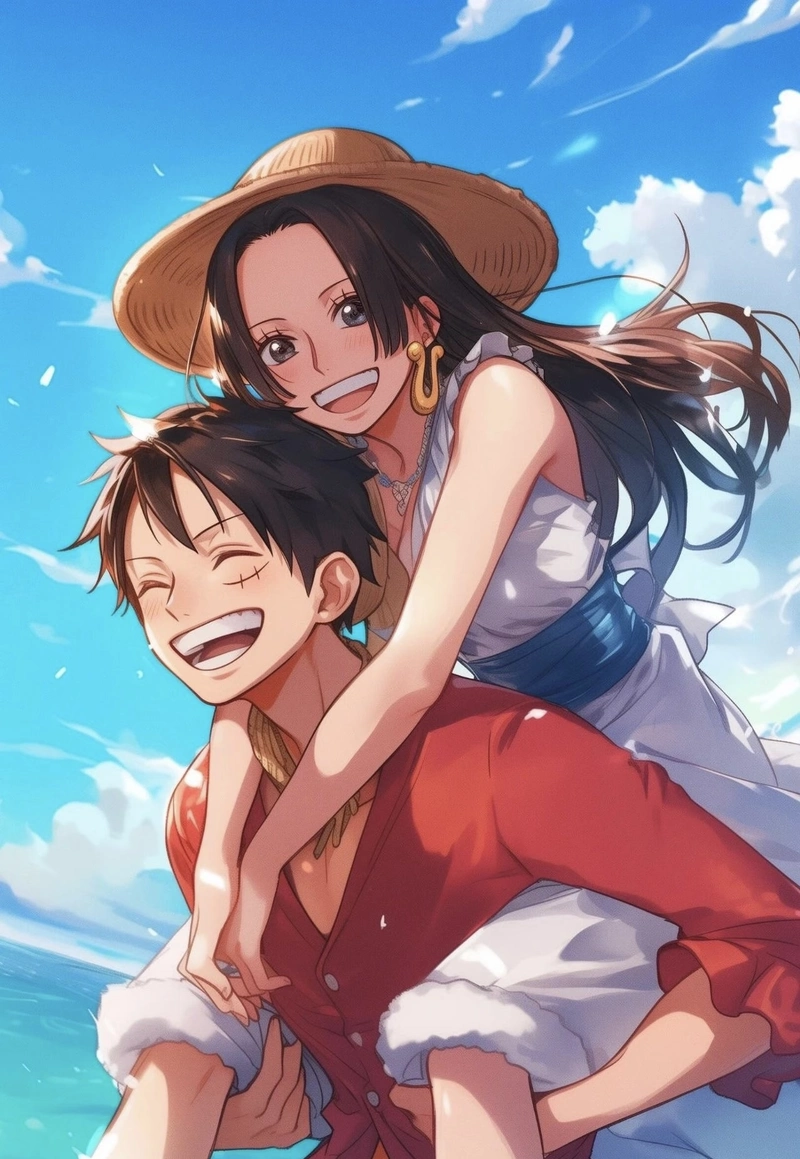 Hình anime cặp đôi ngọt ngào đầy cảm xúc