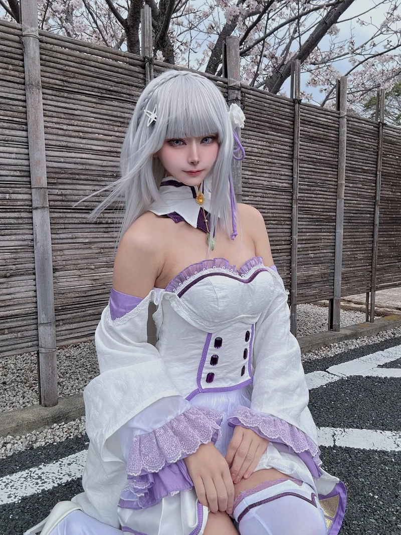 Hình cosplay Emilia ấn tượng sống động