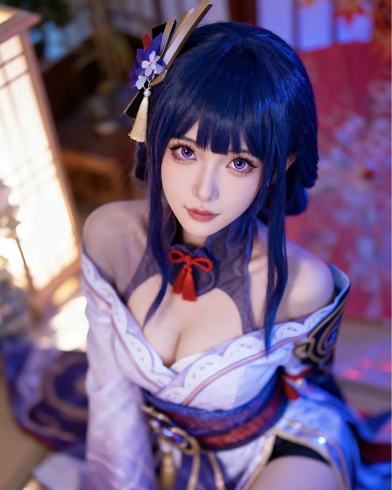 Hình gái xinh cosplay Genshin Impact tạo cảm giác thần tiên nổi bật