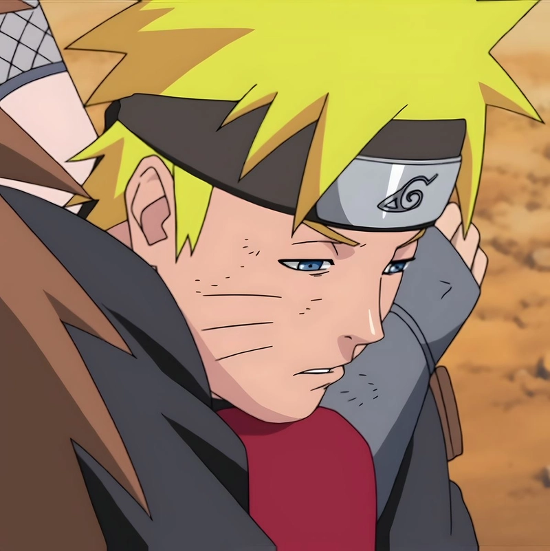 Hình gương mặt sáng Naruto với biểu cảm đầy tự tin