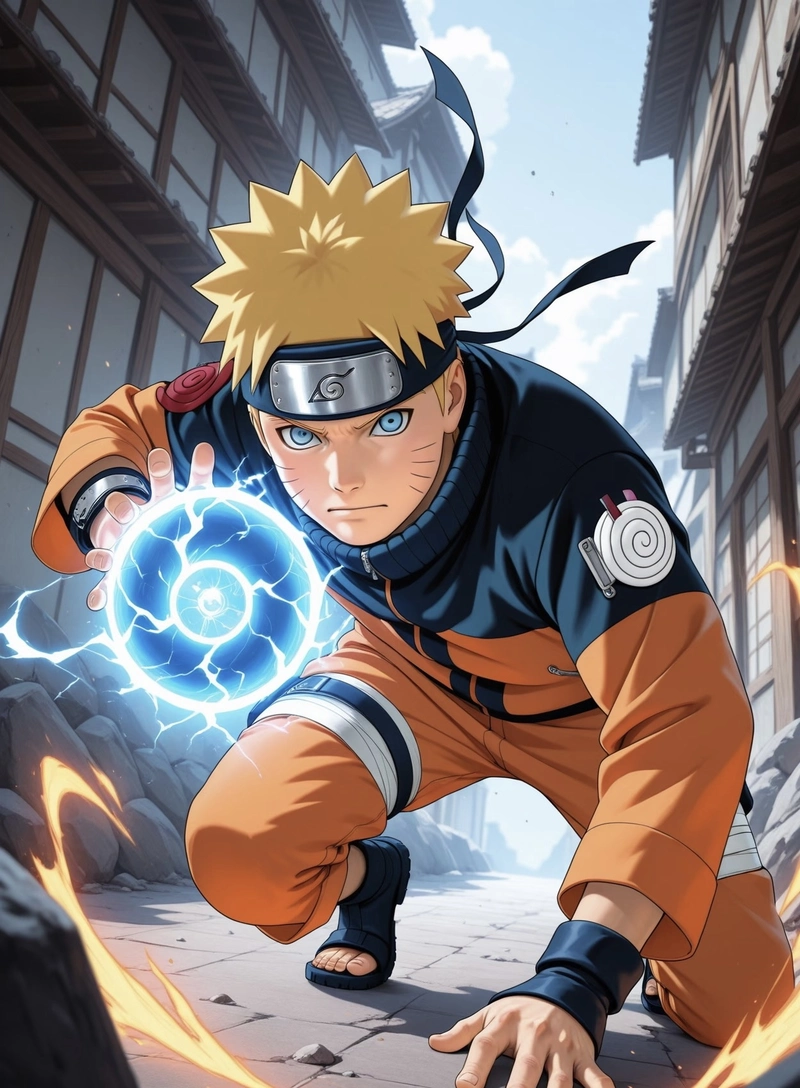 Hình trang phục Naruto với chi tiết rõ ràng nổi bật