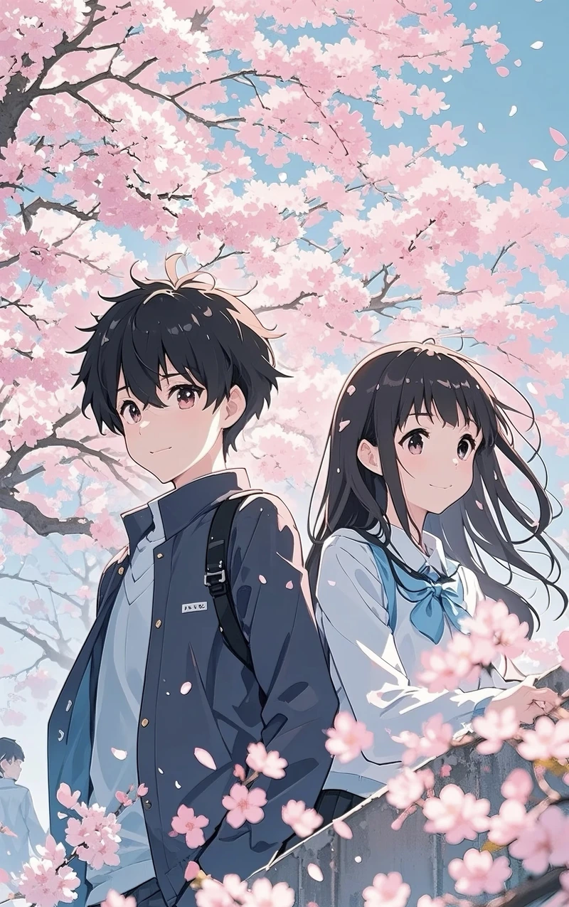 Phong thái anime cặp đôi đẹp dịu dàng