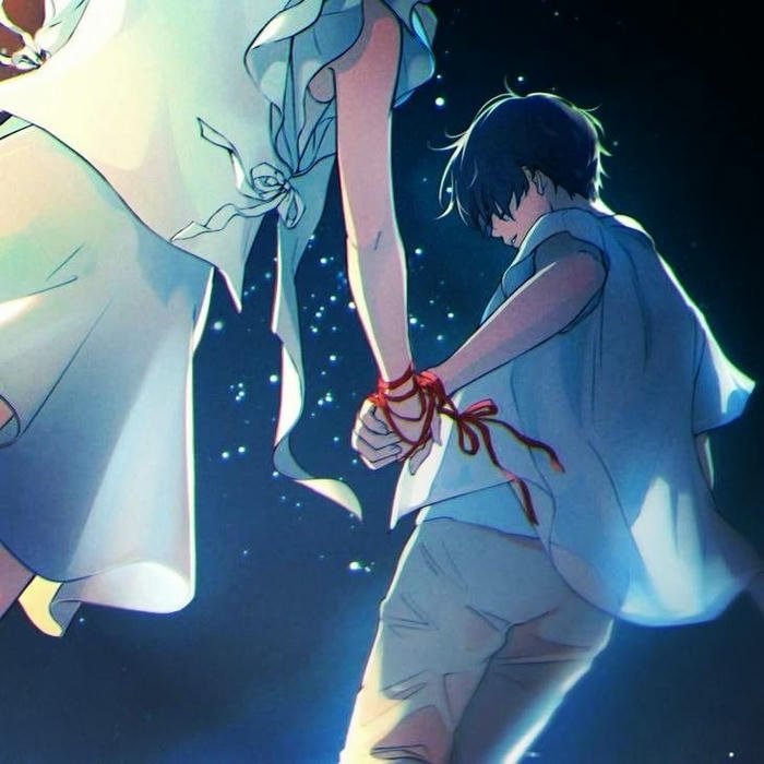 ảnh anime nắm tay dáng đứng thẳng đều