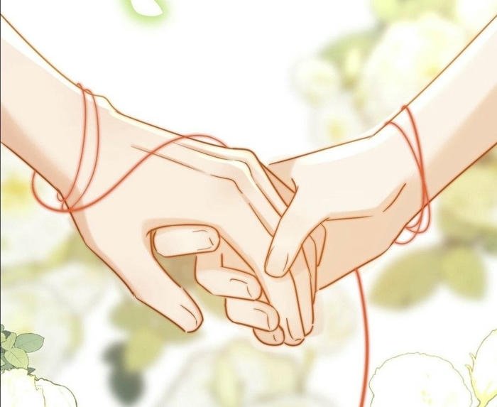 hình anime nắm tay ánh sáng mềm dịu