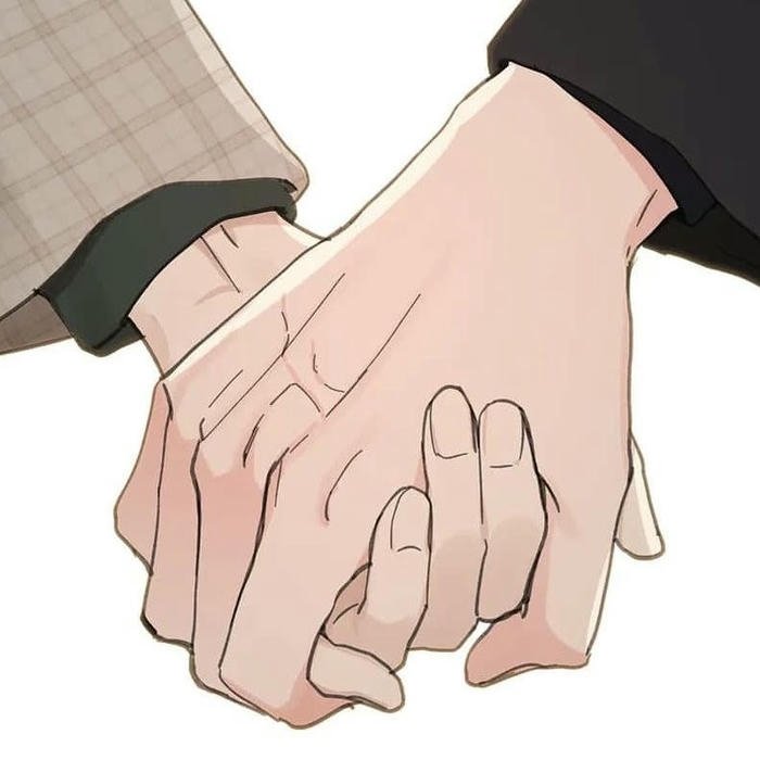 hình anime nắm tay bàn tay ấm áp