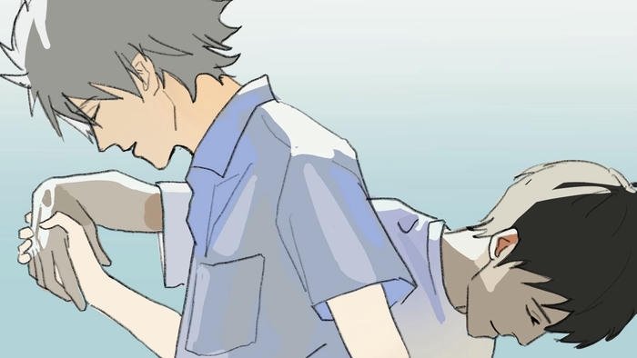 hình anime nắm tay biểu đạt thân mật