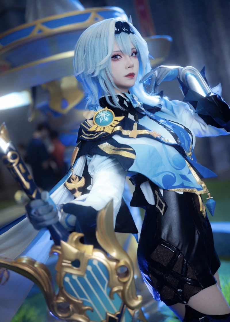 Ảnh Eula cosplay mang vẻ đẹp kiêu sa lạnh giá