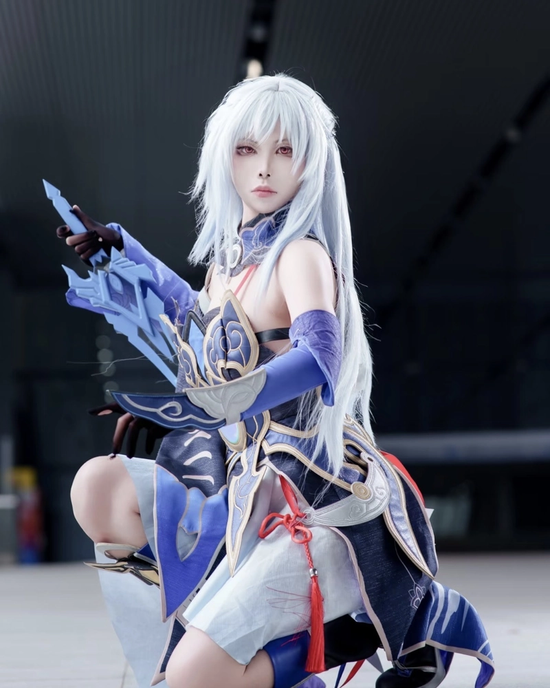 Ảnh Jingliu cosplay mang nét đẹp thanh khiết mê hoặc