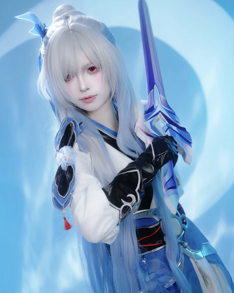 Ảnh Jingliu cosplay mang phong cách tinh tế thanh lịch