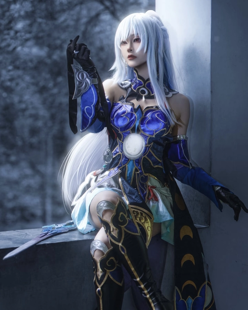 Ảnh Jingliu cosplay mang vẻ đẹp sắc lạnh thanh tao