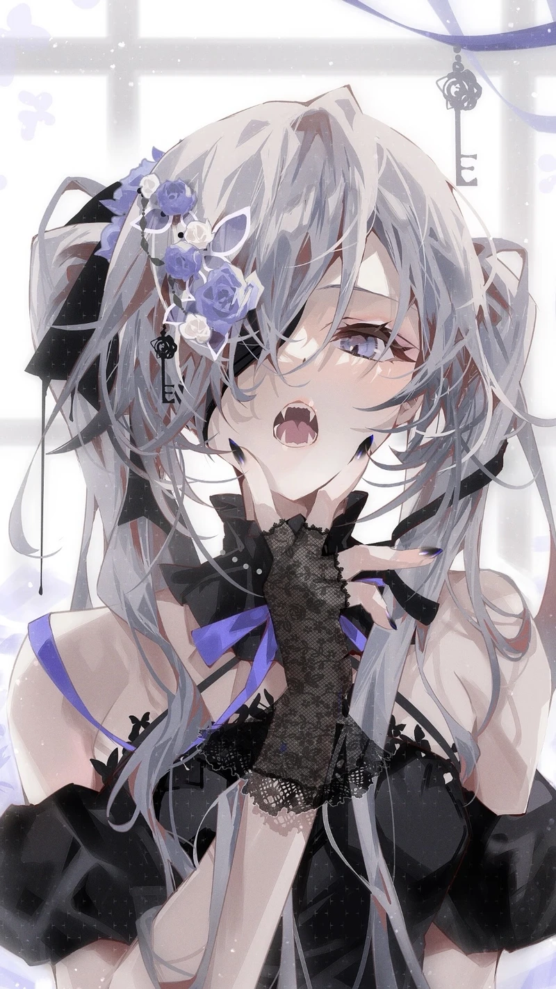 Ảnh anime nữ cùng mái tóc dài thướt tha