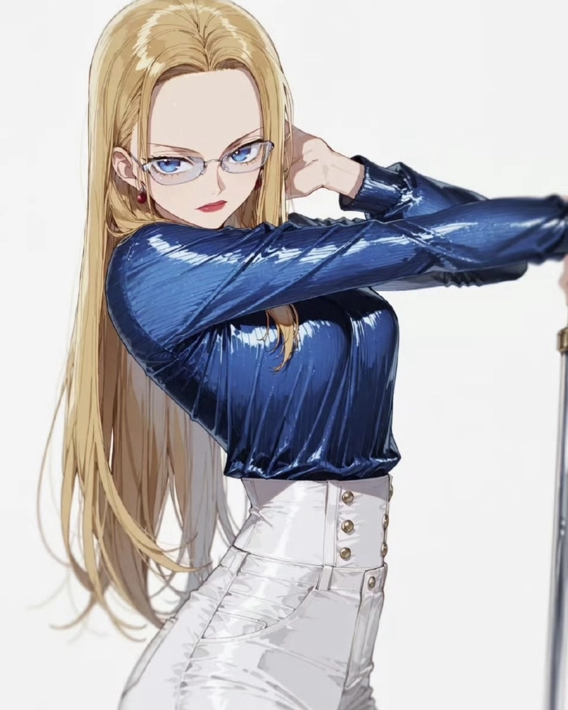Ảnh anime tóc vàng cùng ánh nhìn xa xăm mơ màng