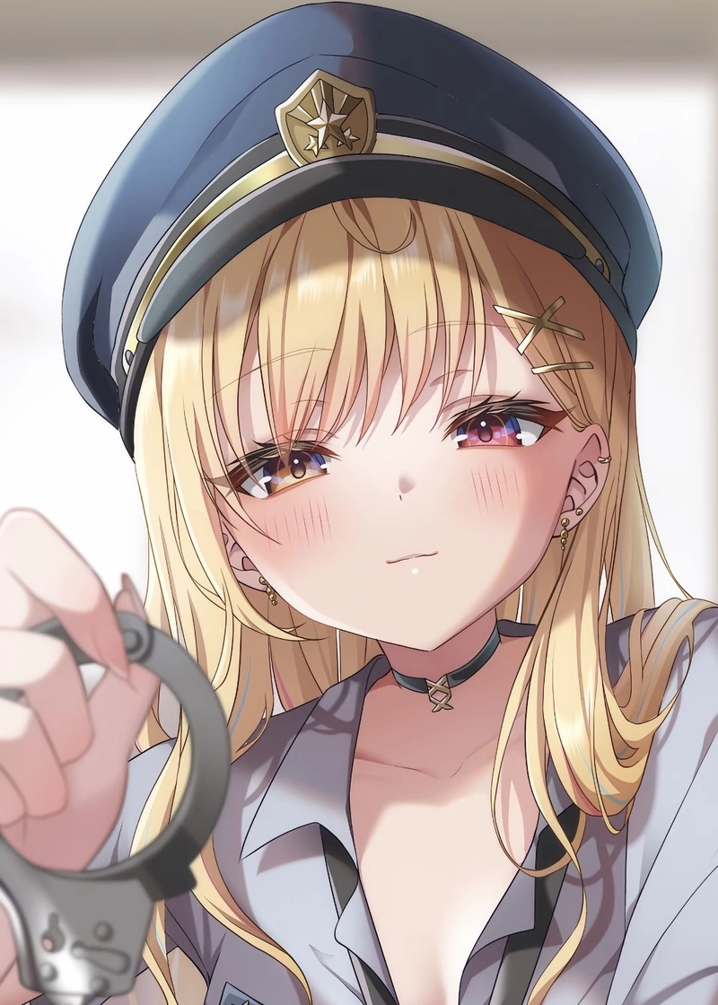 Ảnh anime tóc vàng cùng mái tóc vàng sáng nổi bật