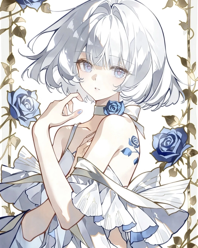 Ảnh nhân vật anime nữ cùng thần sắc dịu dàng tự nhiên