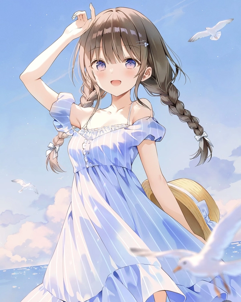 Ảnh nhân vật anime nữ với vẻ đẹp trong sáng cuốn hút