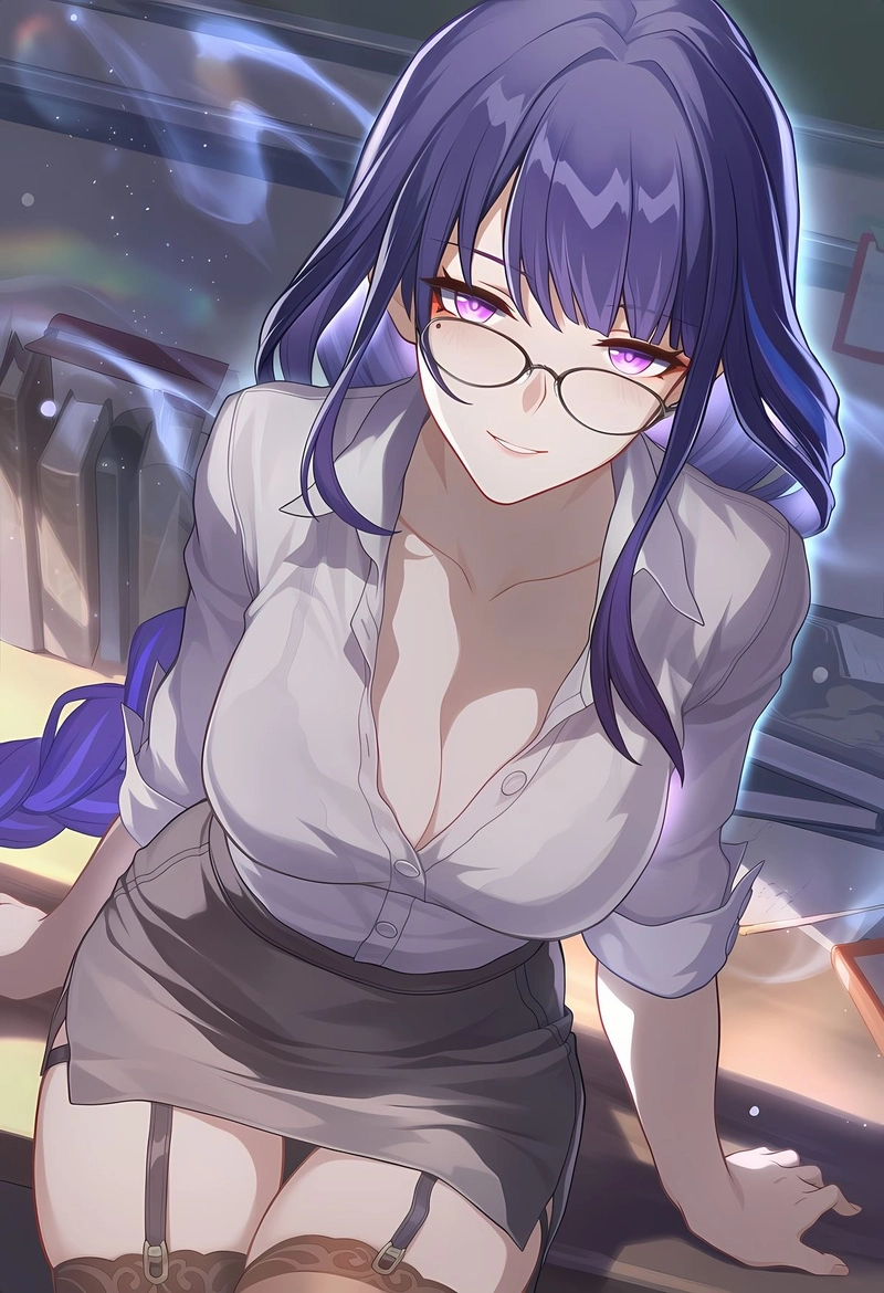 Ảnh nhẹ nhàng gái anime to tròn với ánh nhìn cuốn hút