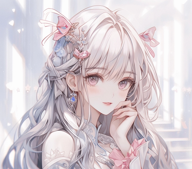 Ánh nhìn avatar anime nữ đẹp tự nhiên