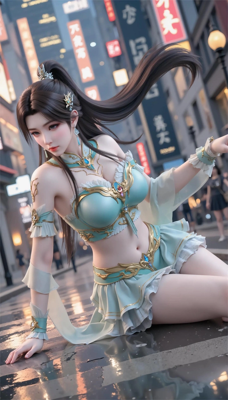 Ảnh sex 3D Huân Nhi bộ ngực căng tròn