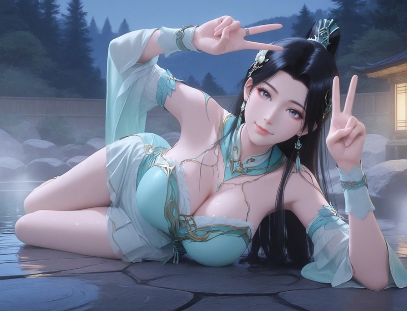 Ảnh sex 3D Huân Nhi làn da trắng nõn