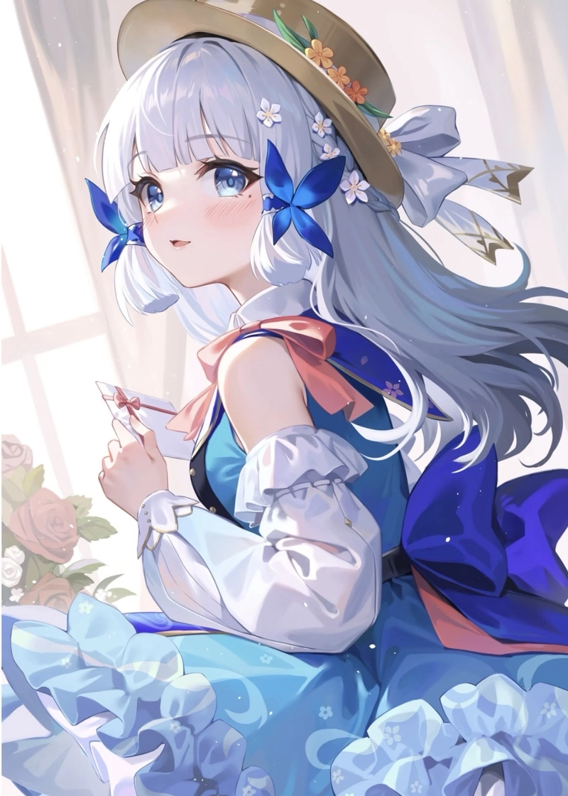 Bức ảnh anime Genshin Impact cùng diện mạo thanh thoát
