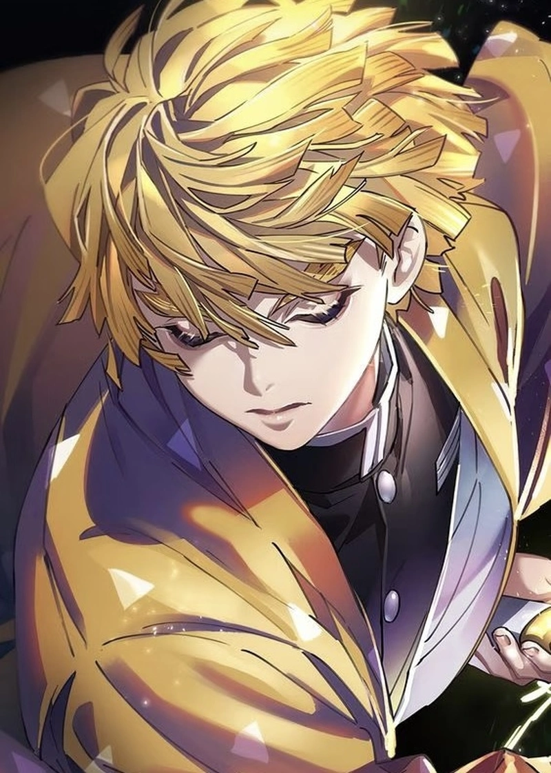 Bức ảnh anime tóc vàng mang cảm giác ấm áp