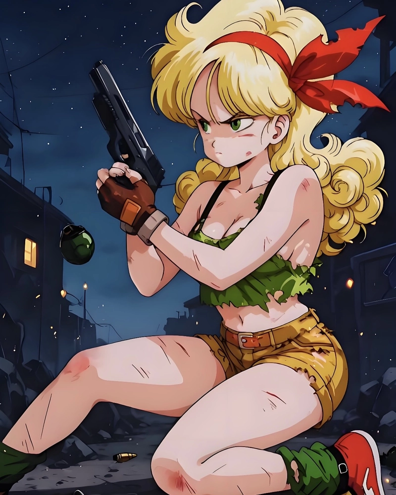 Bức ảnh anime tóc vàng mang nét đẹp trẻ trung năng động