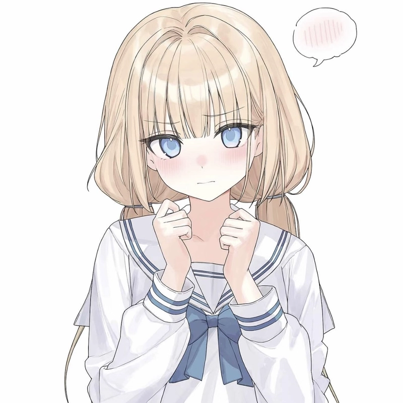 Bức ảnh anime tóc vàng mang vẻ đẹp trong trẻo