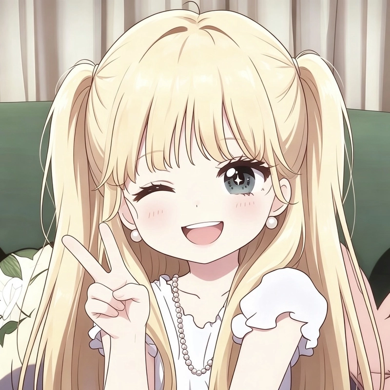 Bức ảnh anime tóc vàng mang vẻ đẹp tươi sáng
