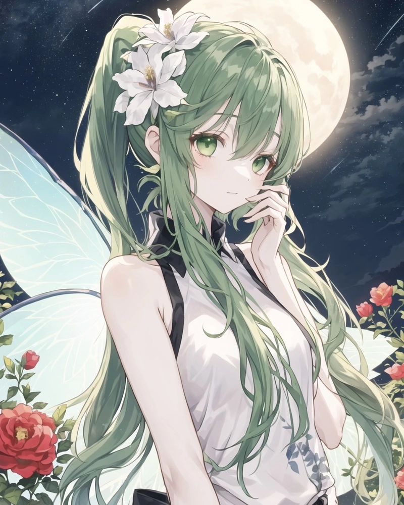 Bức ảnh nhân vật anime nữ mang khí chất nhẹ nhàng