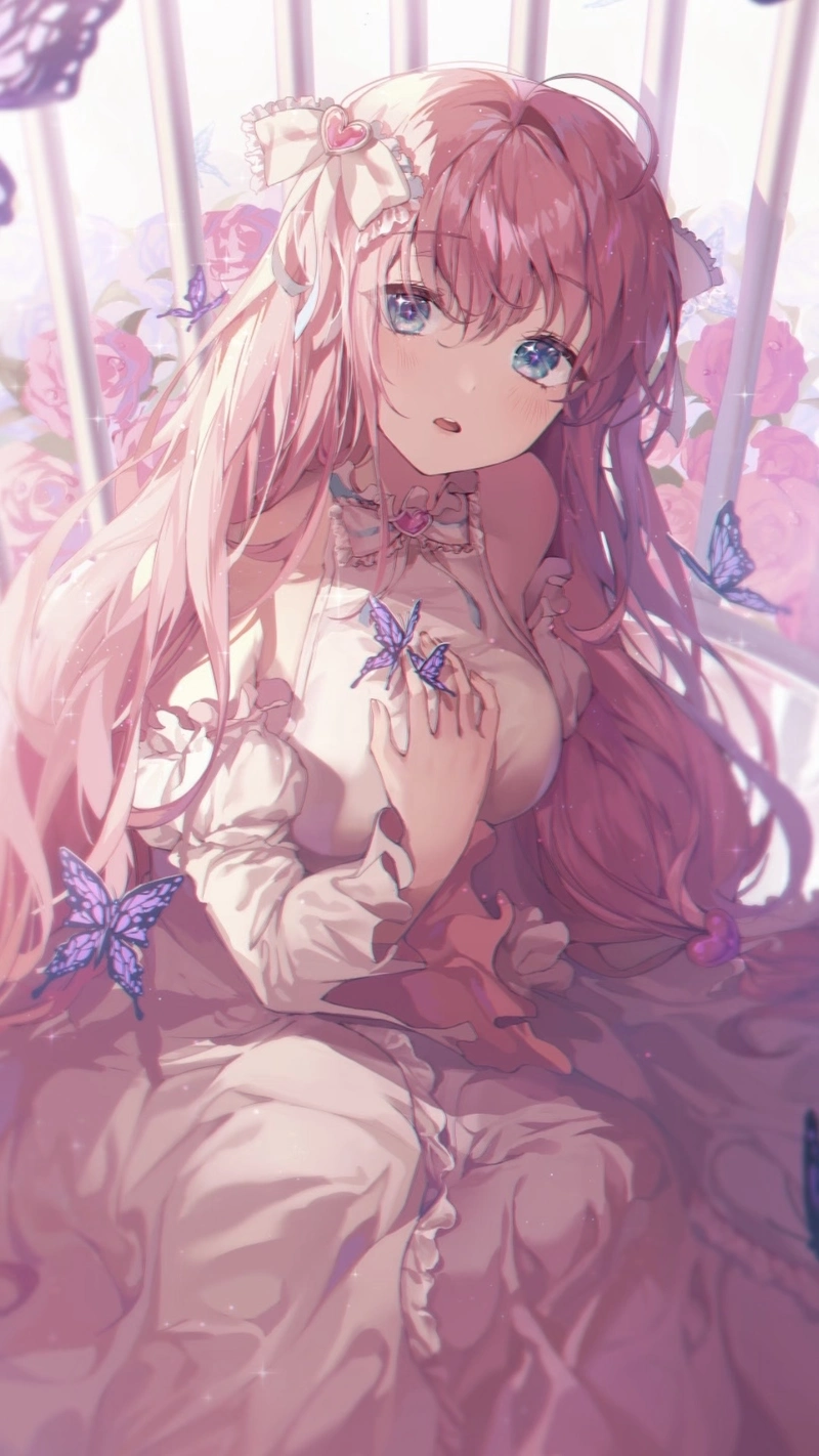 Bức hình nền anime nữ với vẻ ngoài trẻ trung