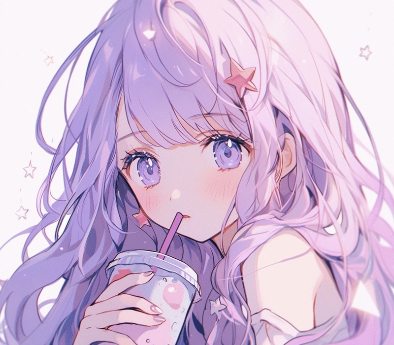 Chân dung avatar anime nữ đẹp nhẹ nhàng
