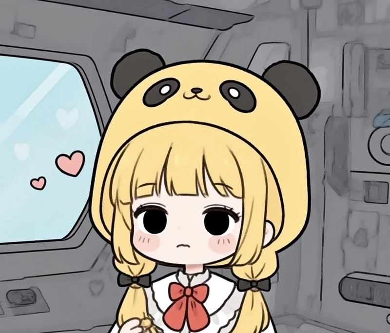 Gương mặt dễ thương của ảnh anime nữ cute