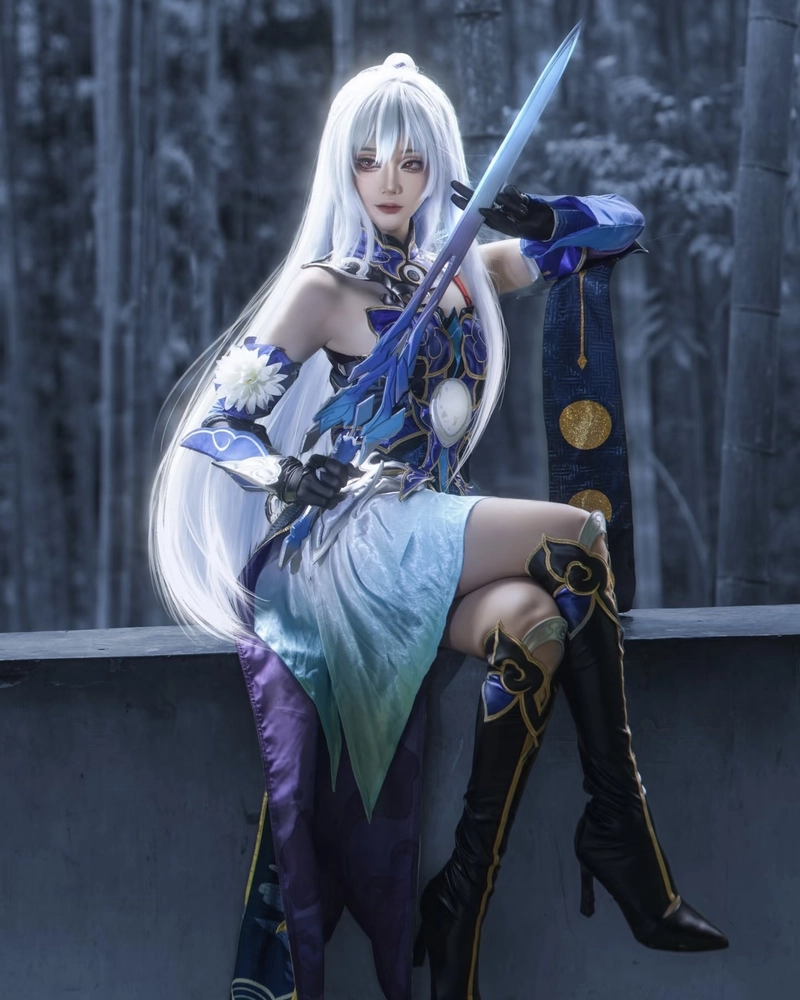 Hình Jingliu cosplay cùng diện mạo đậm chất huyền bí