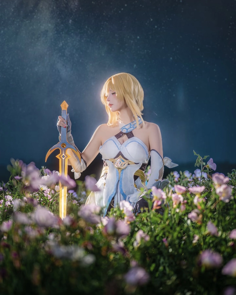 Hình Lumine cosplay mang nét duyên dáng khó nhầm lẫn