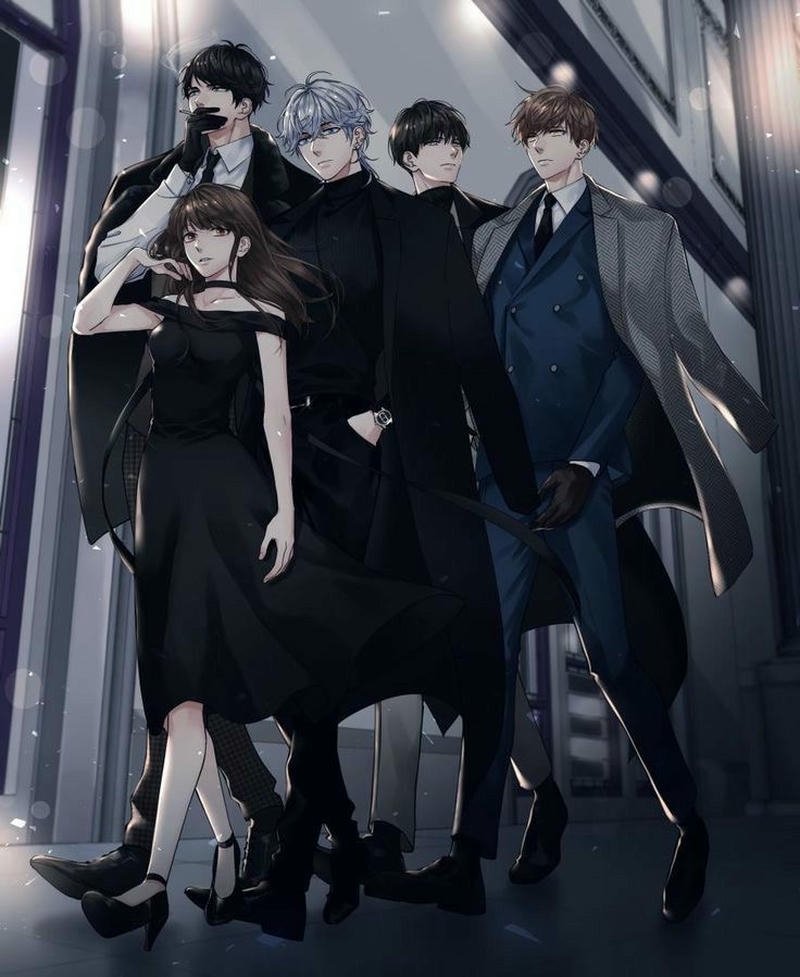 Hình ảnh anime harem lung linh cùng ánh nhìn nổi bật