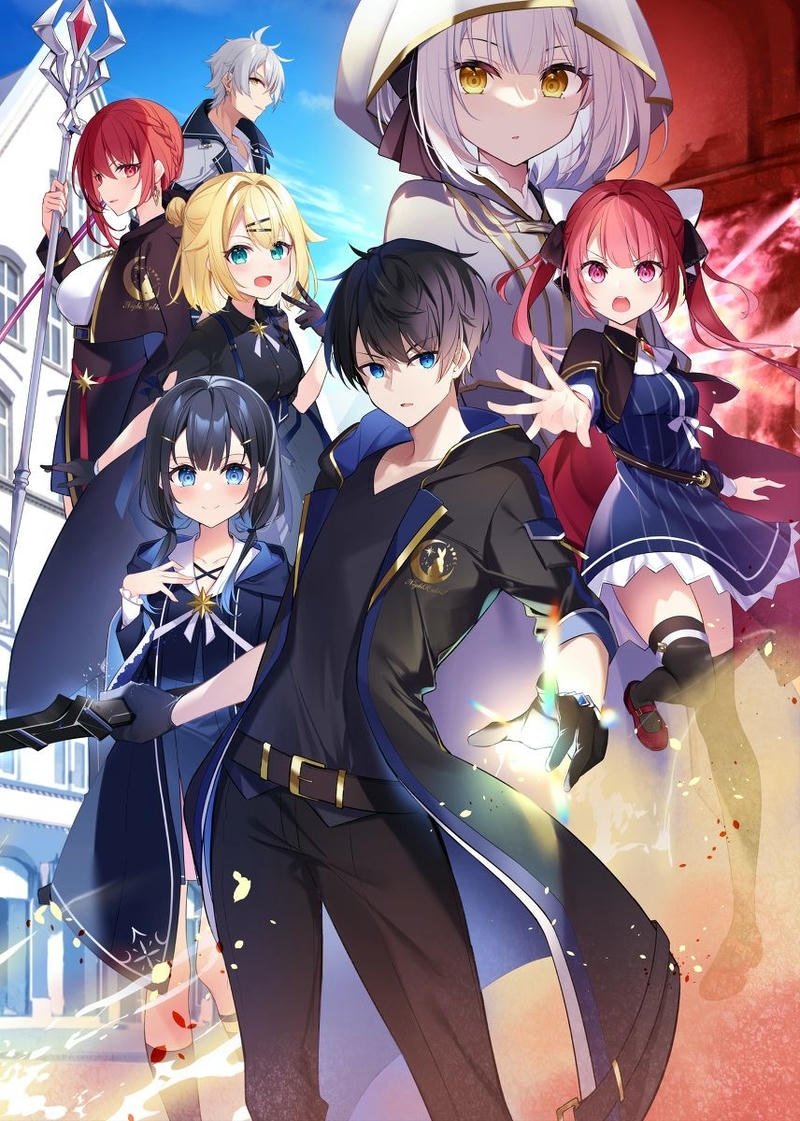 Hình ảnh anime harem mơ màng với thần sắc dịu dàng