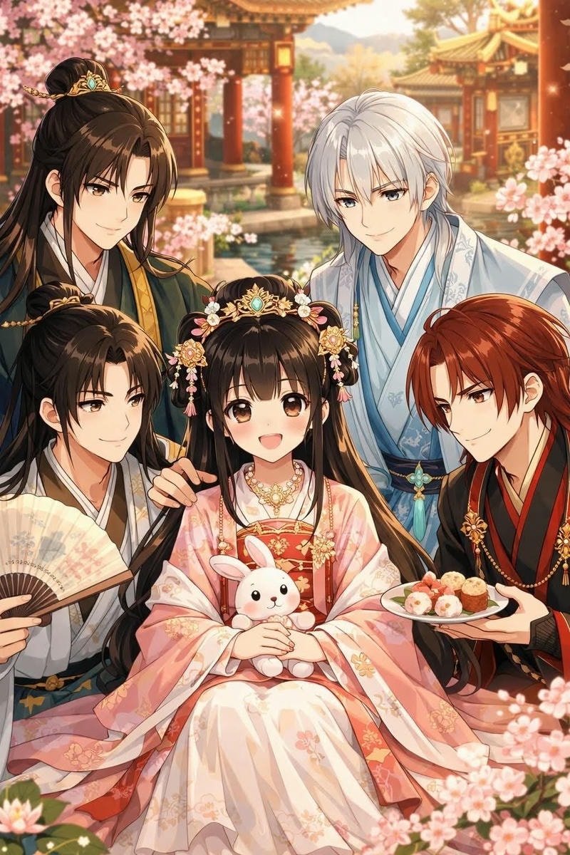Hình ảnh anime harem nổi trội cùng thần sắc đáng yêu