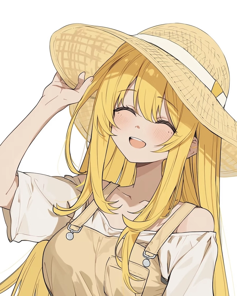 Hình ảnh anime tóc vàng mang nét đẹp ngọt ngào