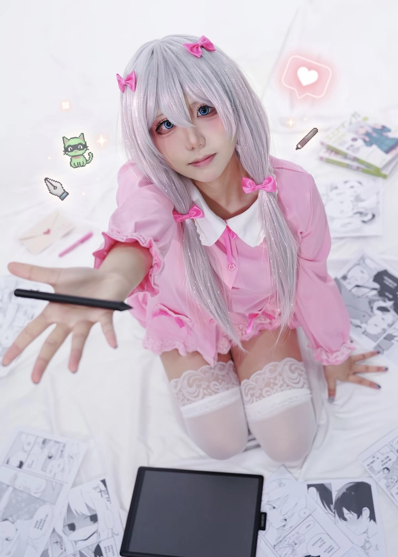 Hình ảnh cosplay Sagiri Izumi cùng vẻ ngoài mềm mại đáng yêu