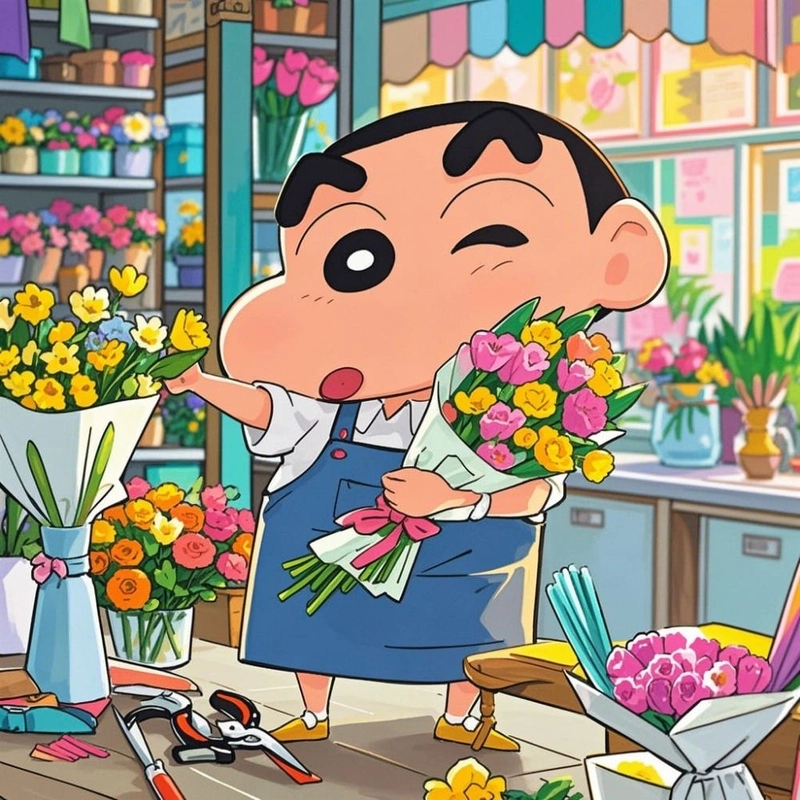 Hình ảnh khuôn mặt Shin cậu bé bút chì rõ nét đáng yêu