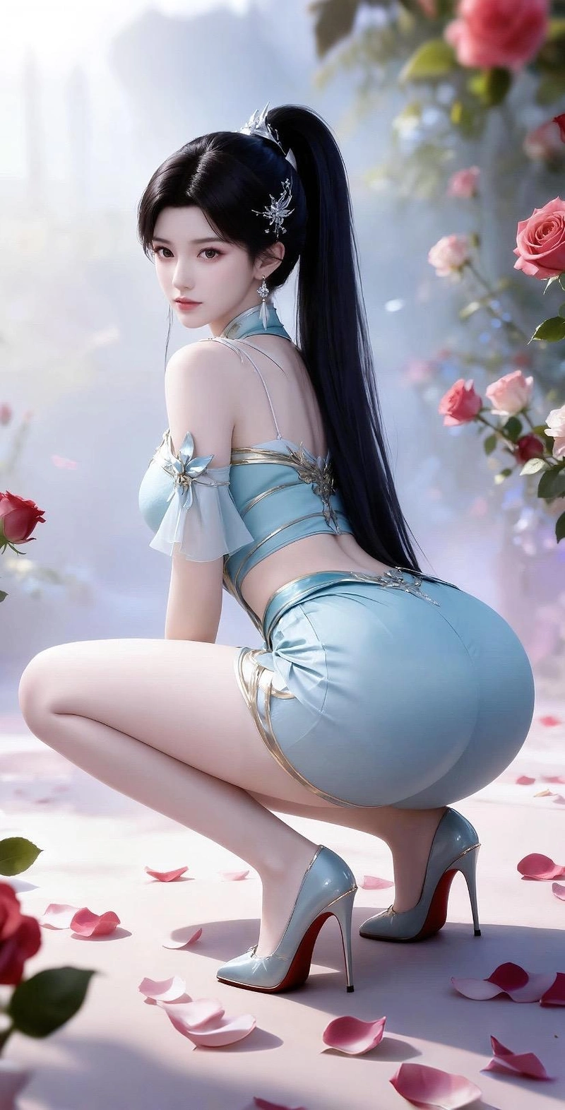 Hình ảnh sex 3D Huân Nhi mông căng tròn