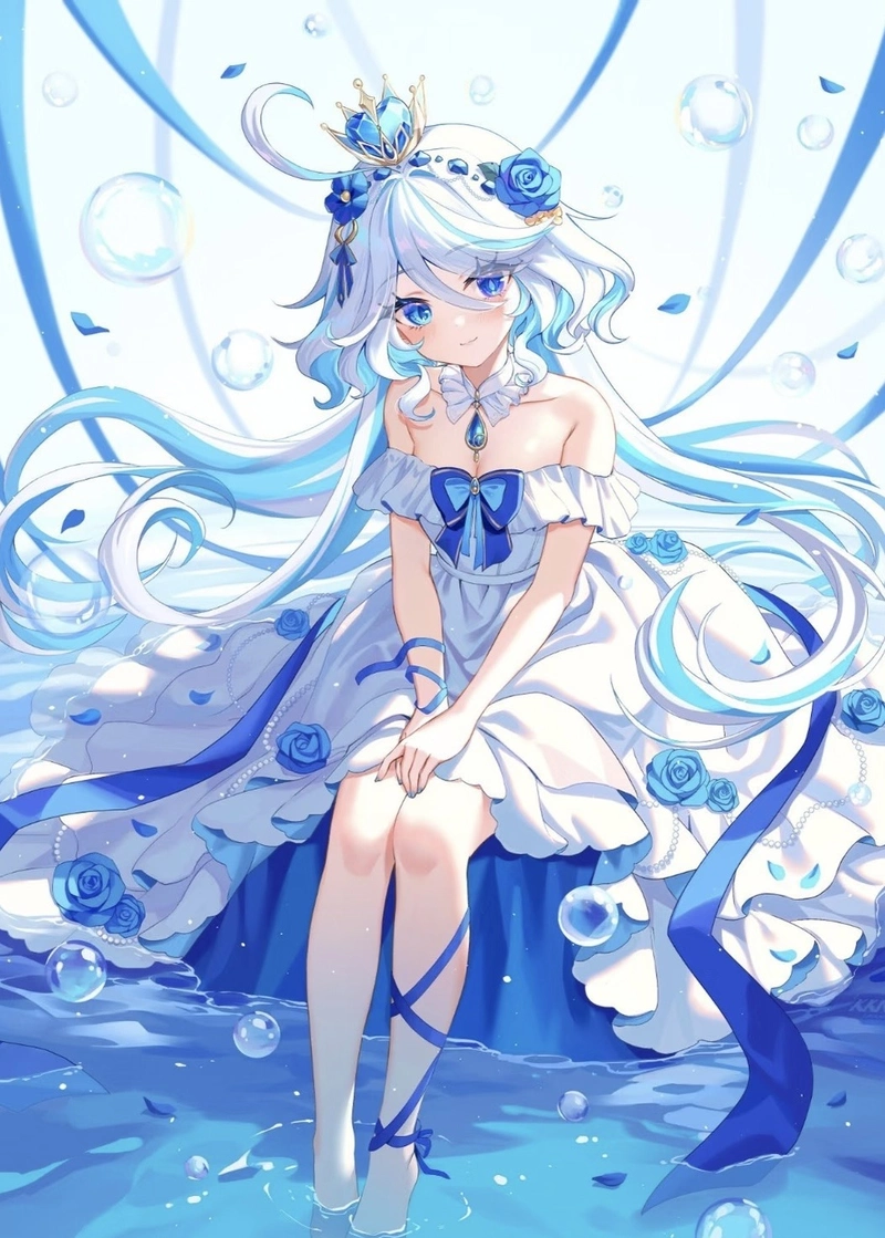 Hình anime Genshin Impact cùng ánh nhìn trong sáng tự nhiên