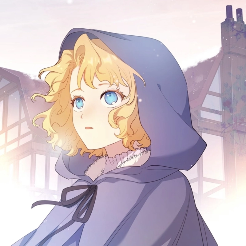 Hình anime tóc vàng với gương mặt hài hòa cuốn hút