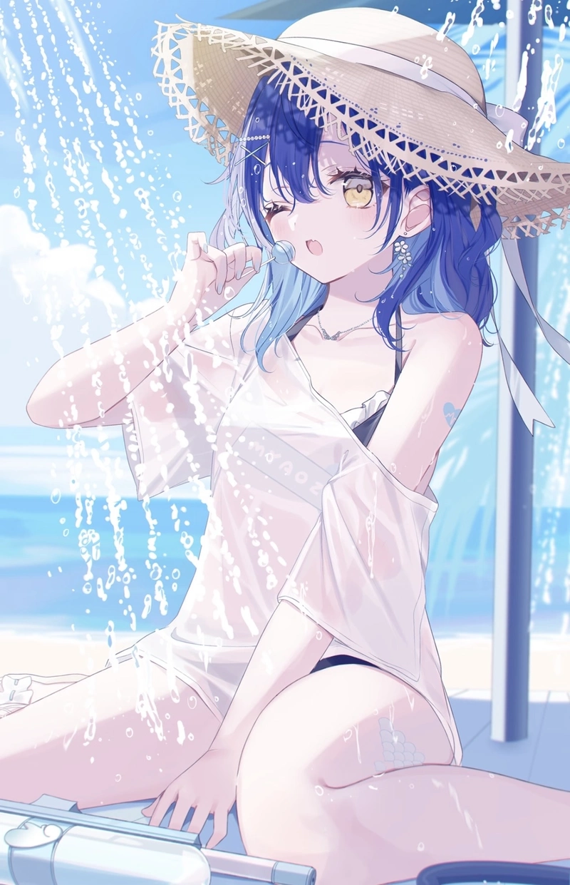 Hình nền anime nữ cùng diện mạo nổi bật tự nhiên