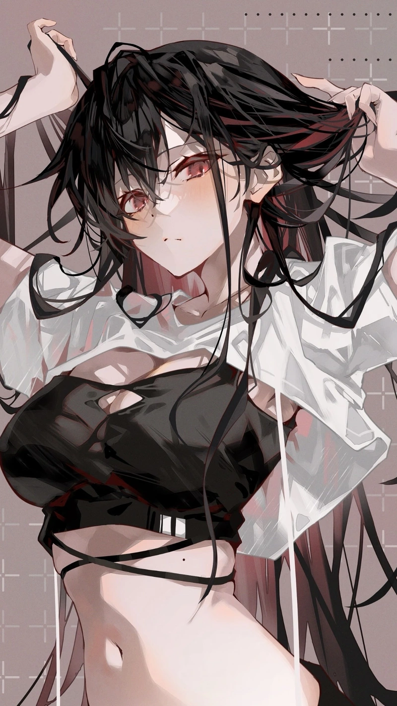 Hình nền anime nữ với diện mạo xinh đẹp tự nhiên