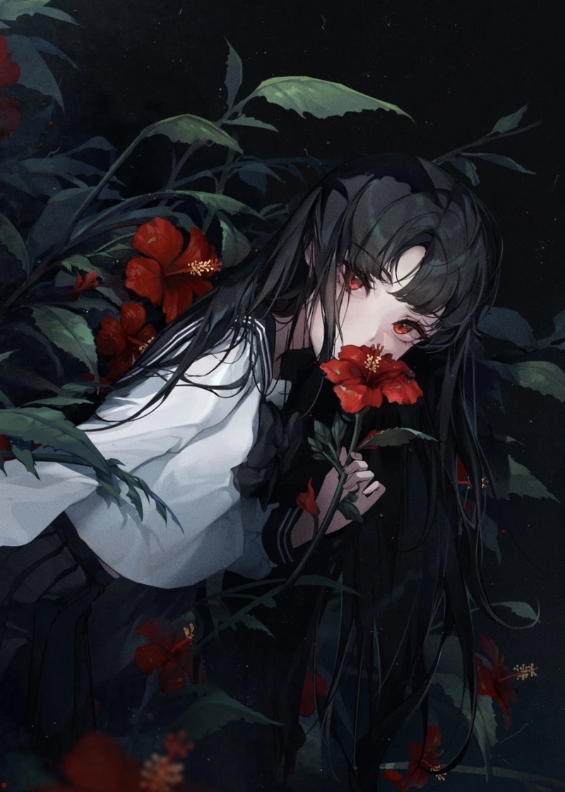 Hình nền anime nữ với nét đẹp dịu dàng tinh tế