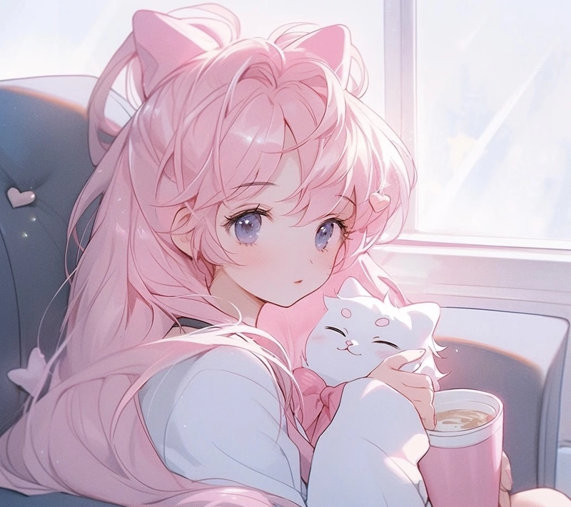 Phong cách avatar anime nữ trẻ trung đáng yêu