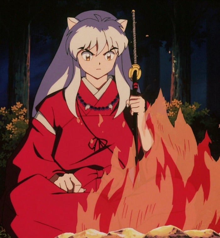 hình inuyasha giữa rừng
